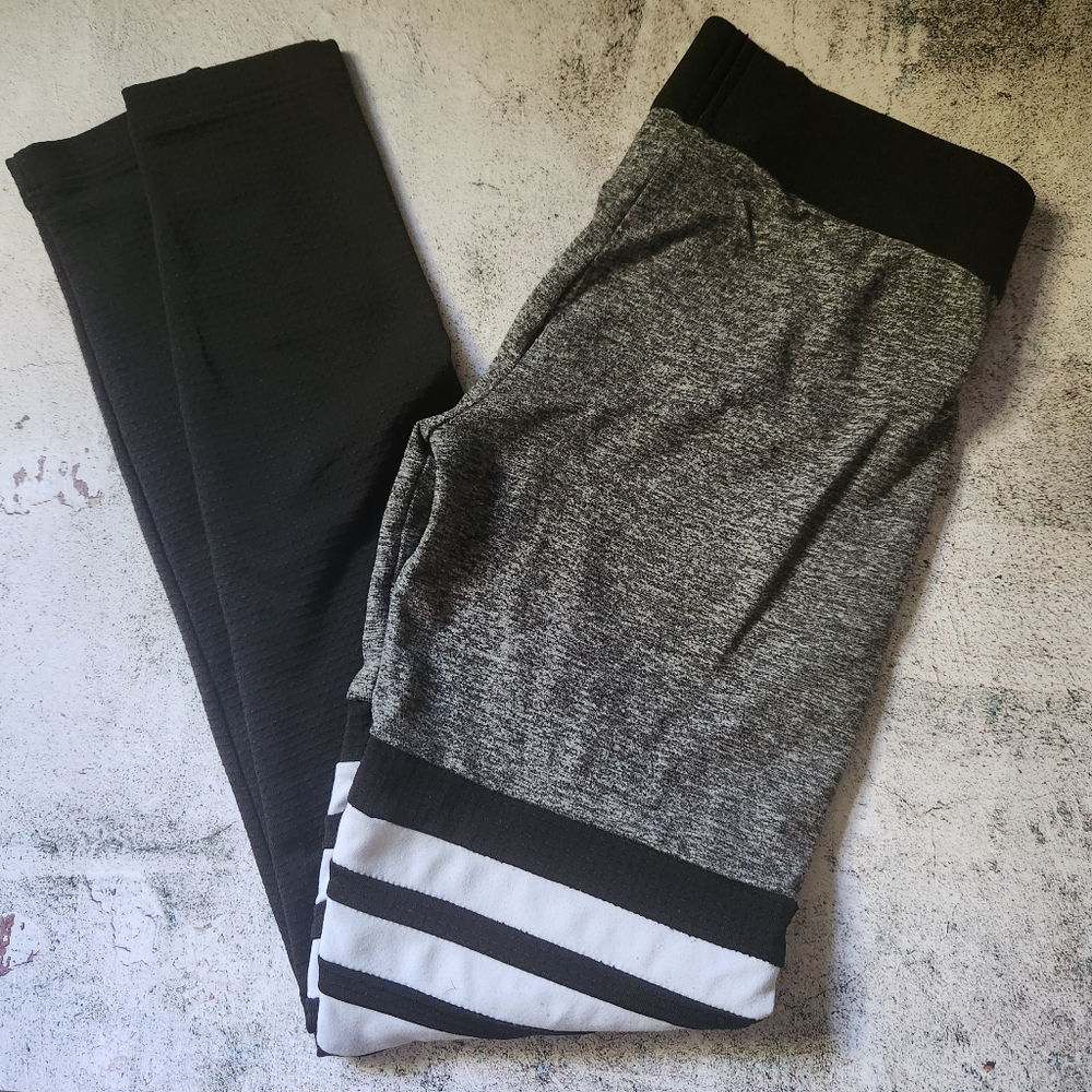Bombshell Thigh Leggings Black White Gray Used